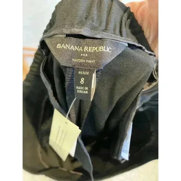 NWT Banana Republic Women's Pull-On Tapered Pants, Black 6P, Pockets MSRP $90 - Picture 12 of 12